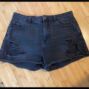 Wild Fable high rise black cut off Jean shorts
